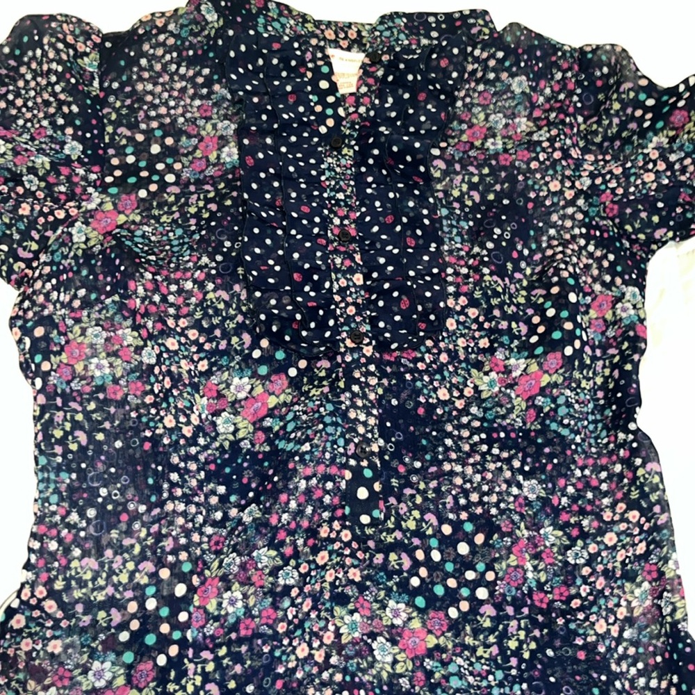 Floral women’s Dress in Blue and Pink